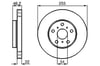 Fren Diski. Ön. 255.0 /22.0-20.0 Mm Bosch 0986478725