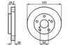 Fren Diski. Ön. 255.0 /28.0-26.0 Mm Bosch 0986478726