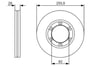 Fren Diski. Ön. 255.8 /28.0-26.0 Mm Bosch 0986479R37