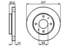 Fren Diski. Ön. 257 / 24-22.4 Mm . Hava Kanallı Bosch 0986478774
