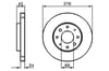 Fren Diski. Ön. 276.0 /24.0-22.4 Mm Bosch 0986479140