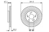 Fren Diski. Ön. 281.5 /25-23 Mm . Hava Kanallı. Yüksek Karbon Alaşımlı. Civata Kiti Bosch 0986479781
