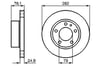 Fren Diski. Ön. 282 / 24.9-23.4 Mm . Hava Kanallı. Yüksek Karbon Alaşımlı Bosch 0986478217