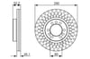 Fren Diski. Ön. 290 /26-23 Mm . Hava Kanallı Bosch 0986479626
