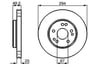 Fren Diski. Ön. 294 / 25-22.4 Mm . Hava Kanallı. Kaplamalı. Yüksek Karbon Alaşımlı Bosch 0986478428