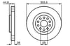 Fren Diski. Ön. 305.0 /28.0-26.0 Mm Bosch 0986478963