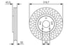 Fren Diski. Ön. 319.7 /32-29.8 Mm . Hava Kanallı Bosch 0986479T01