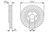 Fren Diski. Ön. 319.7 /32-29.8 Mm . Hava Kanallı Bosch 0986479T01