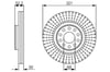 Fren Diski. Ön. 320.7 / 30-27 Mm . Hava Kanallı Bosch 0986479690
