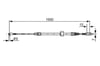 Fren Halatı Arka Mercedes Sprınter B901>B904 . Vw Lt 28-35-46 1990Mm/285Mm Bosch 1987477854