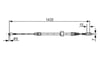 Fren Halatı Arka Mercedes Sprınter B901>B904 . Vw Lt 28-35-46 Bosch 1987477853