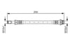 Fren Hortumu Arka Mondeo/S-Max/Galaxy 07-15 Uzunluk: 155Mm Bosch 1987481443
