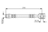 Fren Hortumu; Arka. 215.00 Mm Bosch 1987476201