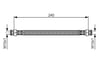 Fren Hortumu; Arka. 240.00 Mm Bosch 1987476676