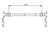 Fren Hortumu; Arka. 240.00 Mm Bosch 1987476288