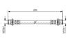 Fren Hortumu; Arka. 255.00 Mm Bosch 1987476457