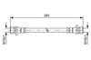 Fren Hortumu; Arka. 285.00 Mm Bosch 1987481620