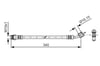 Fren Hortumu; Arka. 340.00 Mm Bosch 1987481423