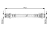 Fren Hortumu; Arka. 412.00 Mm Bosch 1987476144