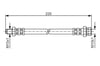 Fren Hortumu. 220.00 Mm Bosch 1987476345