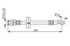 Fren Hortumu. 280.00 Mm Bosch 1987476239
