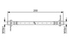 Fren Hortumu. İç. Arka. 255.00 Mm Bosch 1987481585