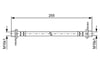Fren Hortumu. İç. Arka. 255.00 Mm Bosch 1987481586