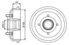 Fren Kampanası - 180.0 / 76.0 Mm Bosch 0986477269