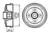 Fren Kampanası 180.2 / 82.9 Mm Bosch 0986477112
