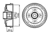 Fren Kampanası 180.2 / 82.9 Mm Bosch 0986477112