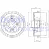 Fren Kampanası Arka Renault Kangoo 97> - 203.3 / 50.5 Mm Delphı Bf423
