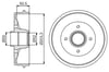 Fren Kampanası Arka Renault Kangoo 97> - 203.3 / 50.5 Mm Bosch 0986477172