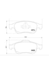 Gdb1789 Ön Fren Balatası Megane Iıı 09> Scenıc Iıı 09>fluence 10>duster 10> Lodgy 12>
