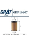 Grat Grt-16207 Yağ Filtresi Grandeur 1994 - 2.2 Crdi I30 + I3...