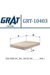 Kabın Fıltresı ( Fıat: Doblo 01-/ Idea 04-/ Punto 99- )grt-10403 Grt-10403