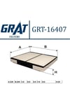 Kabın Fıltresı - (hyunda: Elantra 96/matrıx 04 ) Grt-16407