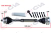 Komple Aks Sağ Abs Li A4-Passat 1.8T 96-01 45 Diş 633Mm Gva 4475120