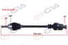 Komple Aks Sağ Clıo 2-Kangoo 2 1.5 Dcı 02> Abs Li 724Mm 44Diş Kalın Freze Gva 4414140