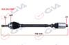 Komple Aks Sağ Megane I 1.4/1.6 96-03 Abs Li 44Diş 742Mm Gva 4411002