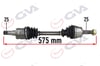 Komple Aks Sol Corsa D 1.3 Cdtı 06 > Dth 575Mm Gva 4490231