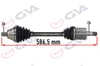Komple Aks Sol Golf Vı 1.6İ Auto. 08-13 587Mm Gva 4475053