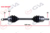 Komple Aks Sol Hyundaı Accent Admıre 1.5L D3ea Crdı 3 Silindir 02-05 Abs Li 25X25 - Abs 44 Diş Komple Boy 620Mm Gva 4491053