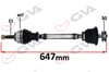 Komple Aks Sol Megane I 1.4/1.6 96-03 Abs Li 44Diş 647Mm Gva 4411003