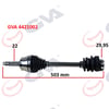 Komple Aks Sol Palıo 1.2-1.4-1.6 16V Aks Lale Siz 503Mm Gva 4421002