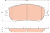 Ön Balata Camry 01-06 Trw Gdb3612