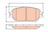 Ön Balata Camry 2.0-2.4-3.0 01-06 Trw Gdb3628