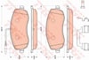 Ön Balata P807-C8 2.0Hdı-2.2Hdı 06 > Fıat Ulysse 2.2Jtd 08-11 162.7X63.79X19.5 Trw Gdb1820
