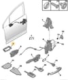 Ön Kapı İç Açma Kolu Çerçevesi Sol Cıtroen C4 Psa 9119.Q7