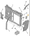 Ön Panel Hava Braketi Sağ Üst Cıtroen C3-Ds3 Psa 7104.Lr