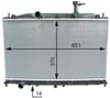Radyatör Accent Era 06> 1.4-1.6 Mek Ac 648X375x16 1 Sıra Alb Pl Sistem Kale 2406011Ab